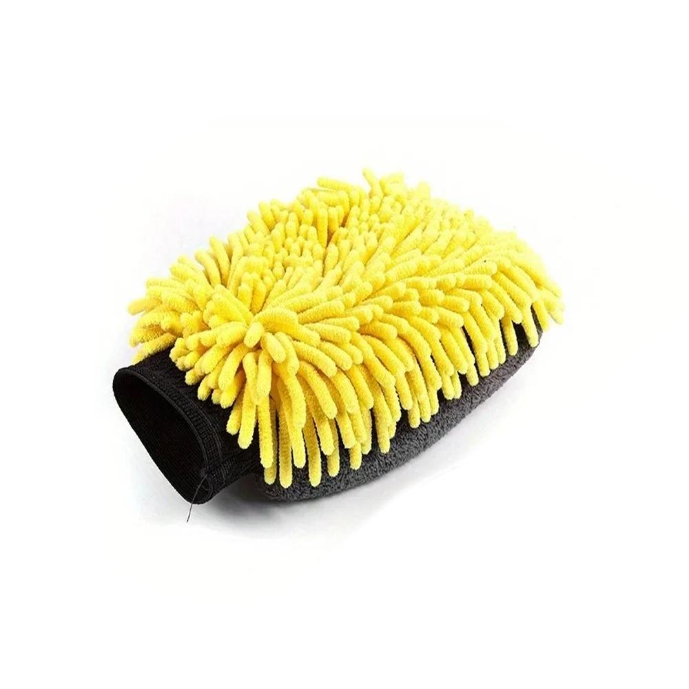Car Washing Double-faced Glove Coral Fleece Car Polishing Washing Mitt Gloves Car Wax Detailing Brush for Car Home Cleaning