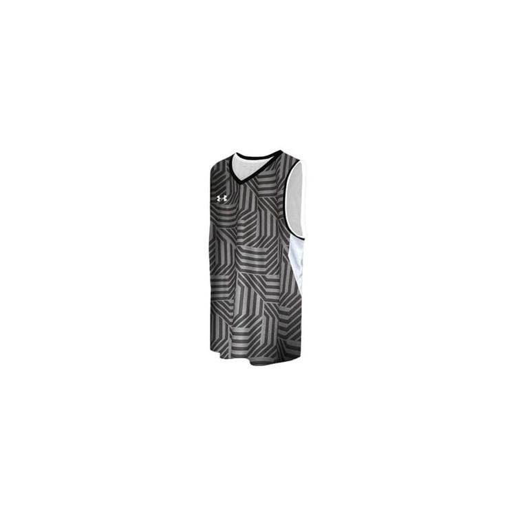 Under Armour Logo Print V-Neck Basketball Vest And Mid-Waist Shorts Casual Sports Set Men Sets Black 23500102-001+24500211-001