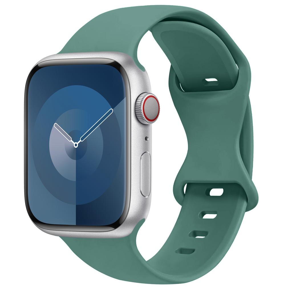 Silicone Strap for apple watch band 44mm 45mm 49mm 41mm 38mm 42mm sport correa bracelet iwatch series 3 6 7 8 9 ultra 2 se 40mm ER9