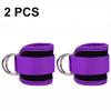 Double D Ring Ankle Cuffs Heavy Duty Straps For Glutes Legs Abs Workouts Strength Training Gym Equipment