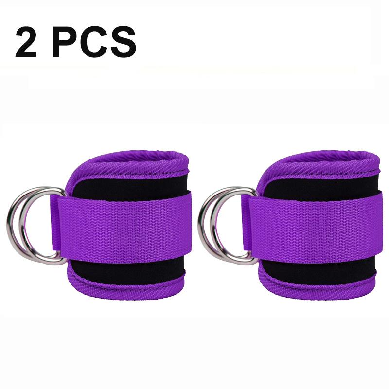 Double D Ring Ankle Cuffs Heavy Duty Straps For Glutes Legs Abs Workouts Strength Training Gym Equipment