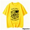 Just One More Chapter Funny Skull T Shirt Unisex Breathable TShirt Street Hip Hop Short Sleeve Casual Loose Tshirt