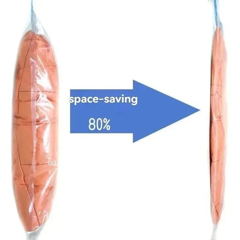 1-5pc Vacuum Compression Bag Hand-Rolled Clothes Quilt Hand-Rolled Storage Bag Sealed Bag Artifact Business Trip Air-Free Travel