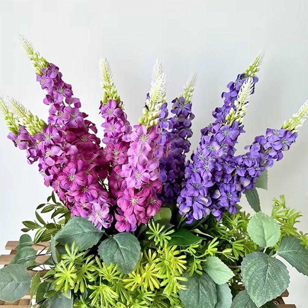 5 Stems Simulation Snapdragon Flowers Silk Petal Simulated Flower  Wedding Decoration