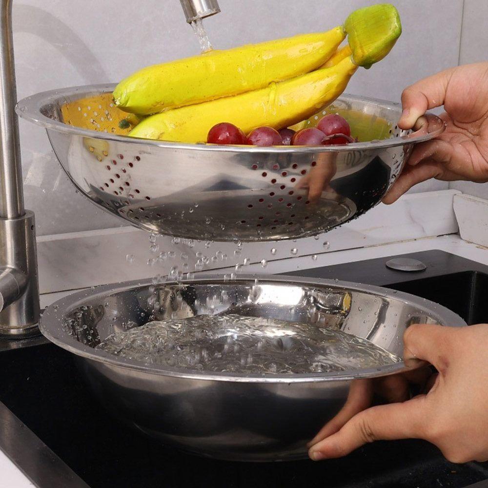 3Pcs/Set with Grater Cover Drain Wash Vegetables Basin 3-in-1 Vegetable Grater Grater Drainer