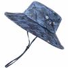 New men's and women's camouflage bucket hat outdoor sun protection fishing hat big edge outdoor hiking sun hat