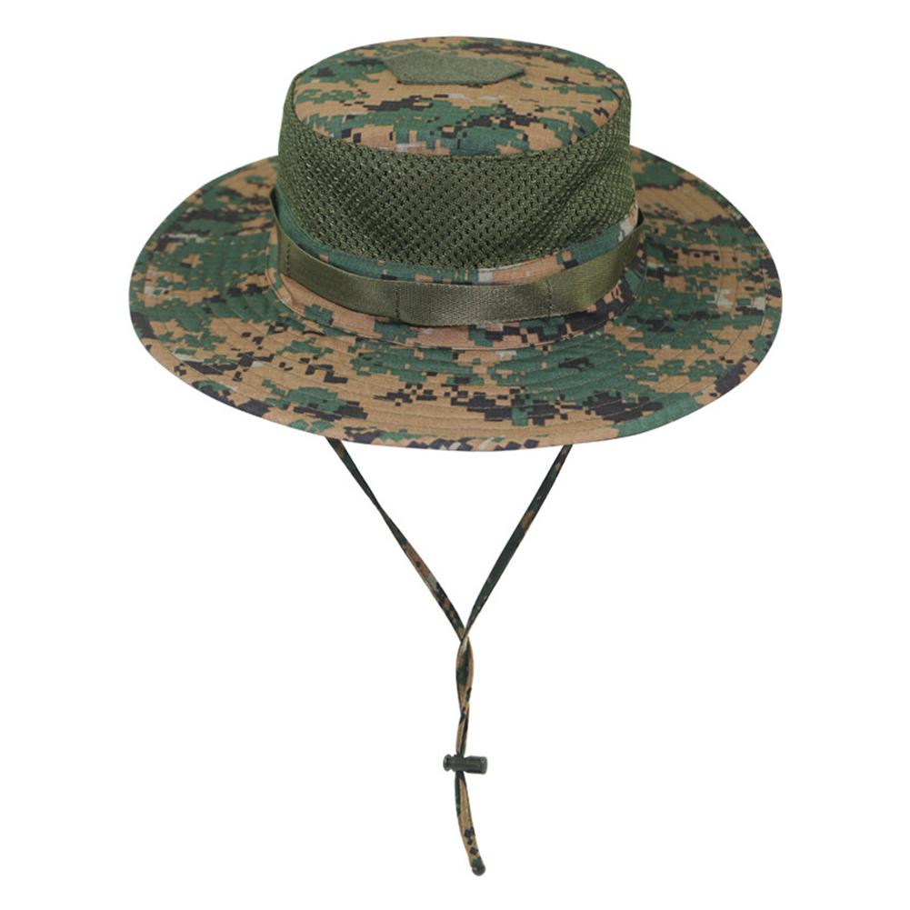 1Pc Vintage Camouflage Boonie Women Men Hat Tactical US Bucket Hats Panama Summer Cap Hunting Hiking Outdoor Camo Sun Caps