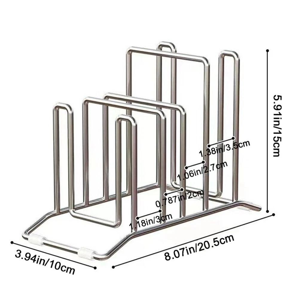 Подставка-держатель для разделочных досок органайзер для разделочных досок подставка для крышек кастрюль и сковородок для тарелок для шкафа для ресторана для дома для кухни белый 1890₽