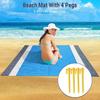 Outdoor Mat Camping Waterproof Sand Proof Beach Blanket Portable Foldable Polyester Picnic Mat 140cm/210cm 4 Colous