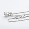 New 1 Carat D Color VVS1 Real Moissanite Pendant For Women Diamond 18k Gold Plated Necklace 925 Silver Wedding Jewelry GRA