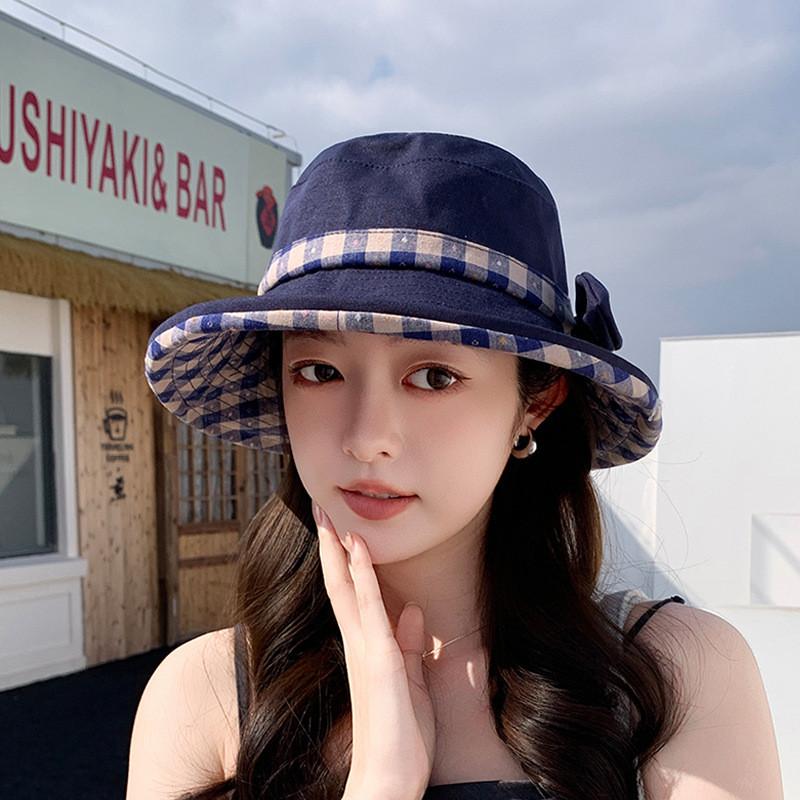 Cotton Summer Sun Hat With Wide Brim And Adjustable Fit For Outdoor Travel And Sun Protection