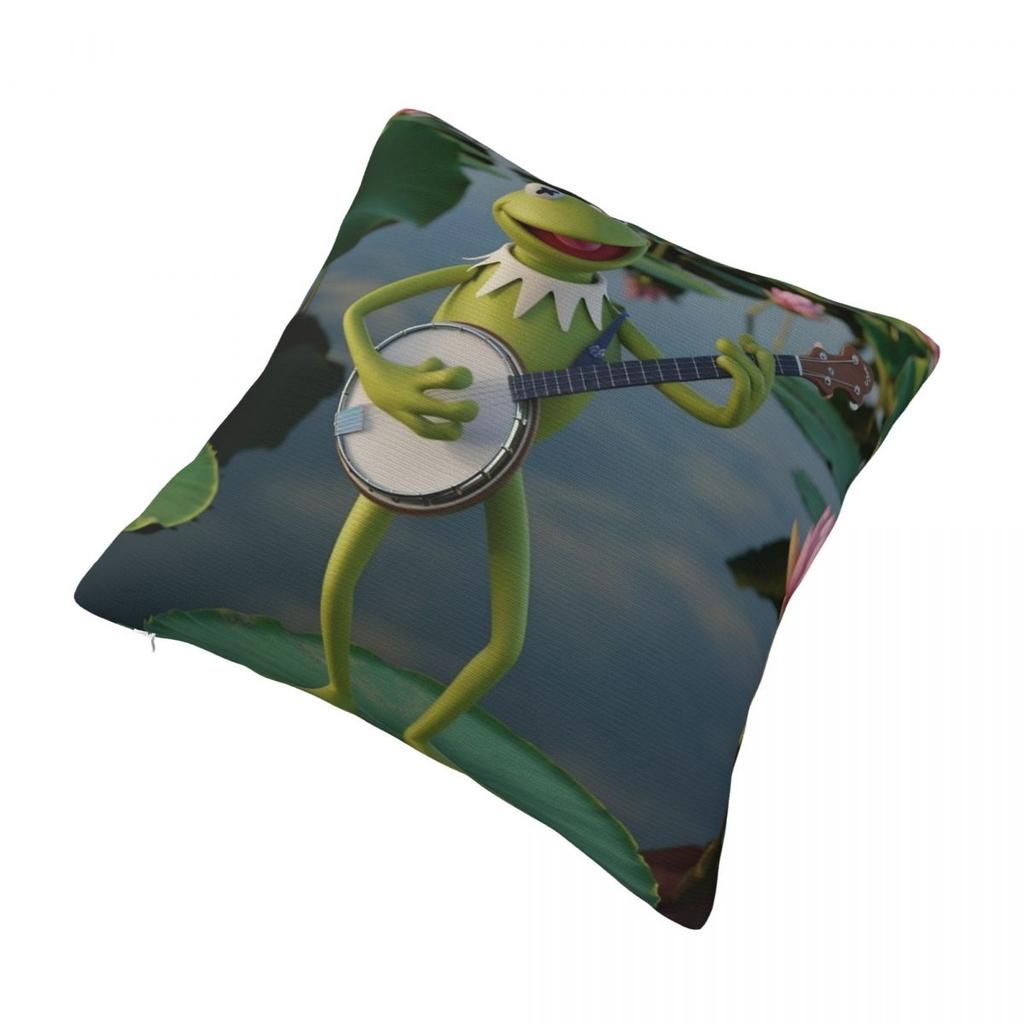 Rainbow Connection Pillowcase Double-Sided Printing Cushion Cover Decorations K-Kermits The Frog Throw Pillow Case Cover Home