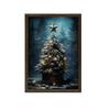 Choinka W Lesie Choinka W Lesie, 70X100 Cm, Rama Drewniana Jasny Dąb, Papier Matowy 230 Gsm