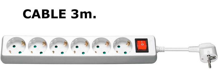MicroConnect 6-way Schuko power socket 1.5