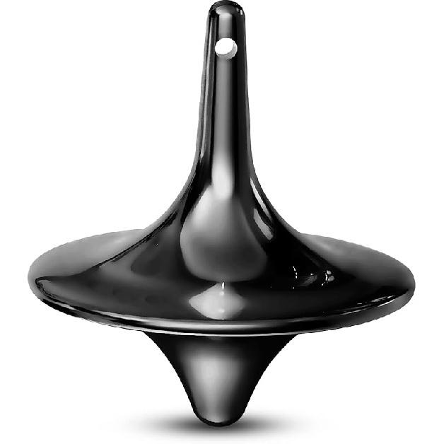 Spinning Top Accurate Metal Spinner Top Desktop Gyro Toys Little Fidget Toys (Silver,Gold, Black)