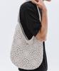 Trip Le Sens Floral Crochet Round Shoulder Bag_Beige