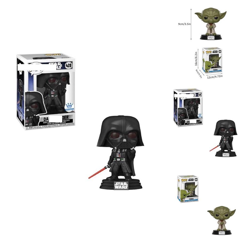 3.9in Funko Pop Star Wars Darth Vader Master Yoda Figures Toy Kids Gift Decor
