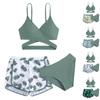 Conjunto de Bikini para Niñas - Traje de Baño para Adolescentes Parte Superior e Inferior Separadas