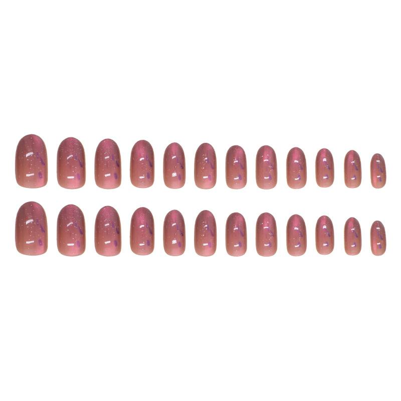 Cat'S Eye False Nail Spots Wear Nail Removable Nail Patch Fine Flash Nail Patch Nail Patch Short
