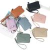 2025 Genuine Leather Zip Coin Purse for Women Apanese & Korean Style Mini Wallet with Keychain Large Capacity 3 Card Slots Ultra Thin & Lightweight