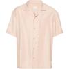 Ss24 Palm Tree Pattern Embroidered Single-Breasted Short Sleeve Shirt Men Shirts Beige 3D1C6L-1K3WZ-0137
