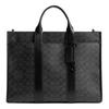 Wesley 41 Logo Zip Closure Tote Bag Unisex Tote Bag Charcoal-Gray CY772-CHR
