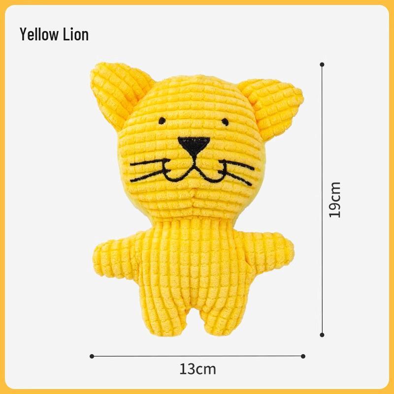 Boredom-Relief Plush Dog Toy: Sound-Making, Teething-Resistant, for Puppies & Large Dogs