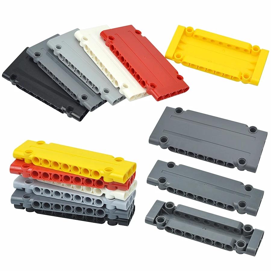 Technical Brick Bulk Modular Toy For MOC High-Tech 4Pcs Particles Panel Plate 5 x 11 x 1 Holes Constructing Blocks 64782 15458