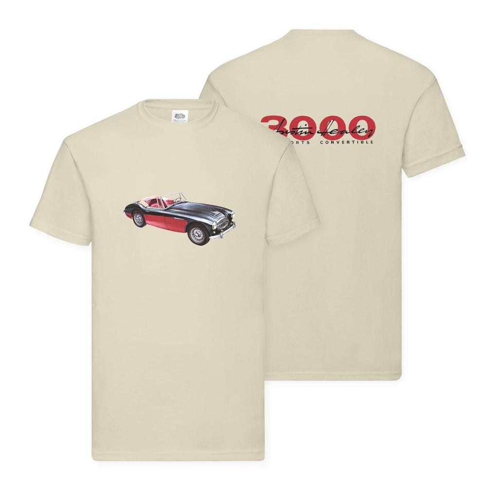 Maglietta Austin Healey 3000 Auto Sportiva Britannica Classica PRODOTTO UFFICIALMENTE LICENZIATO
