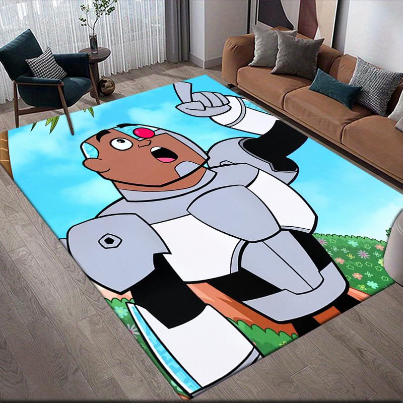 Cyborg Square Area Rug, Non-Slip Floor Mat for Home Bedroom, Perfect Gift for Fans.chl