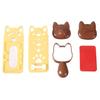 DIY Lunch Box Decorator Rice Ball Molds Kit, Cartoon Bear/Cat/Dog/Panda Shape Onigiri Maker, Cute Kitten Bento Accessories Food Grade