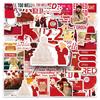 50 Blatt Taylor Swift Album Serie Scrapbook Aufkleber - Wasserdichte Dekorationsaufkleber mit der amerikanischen Sängerin