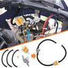 Gas Fuel Line Hose Clamps Fuel Filters With Inline Shut Off Valve Petcock Set For 50Cc 70Cc 90Cc 110Cc 125Cc 150Cc Taotao Coolster Apollo Baja ATV