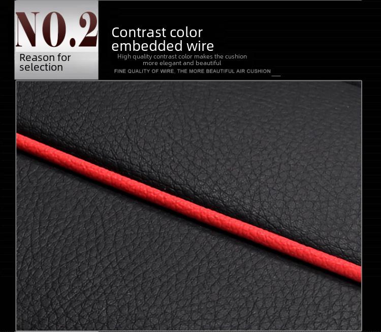 Universal Car Seat Cushion Set: Luxury Nappa Leather, All-Season, Backless Design, Fits Five Seats