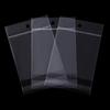 Disposable Transparent Self-adhesive Pouchs with Hanging Holes Jewelry Cosmetic Trial Packaging Bag Accessory Toys Product Storage Display Pocket