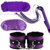 Goods For Adults Set Sexy Leather Plush Handcuffs Blindfold Spanking Soft Whips Tying Cotton Rope Couple Games Bondage Equipment