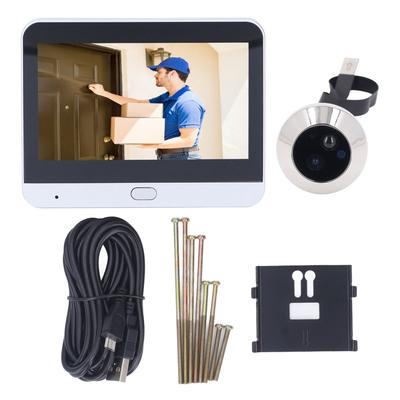 Wireless Video Doorbell Camera 3MP 1080p PIR Motion Detection Smart Security Camera with 4.3inch