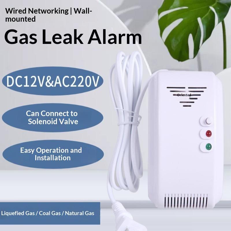 Propan Butan Sensor 12V Gassdetektor Sensor Alarm LPG Naturgass Bobil Bobil Båt LED Blinkende Alarm Lyd