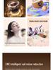 D339 Retro Wireless Bluetooth Earbuds with Digital Display, Noise-Canceling, Long Battery Life, Leather Texture Design