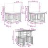 Garden Sofa Set 13 Pieces Black and Dark Grey Poly Rattan