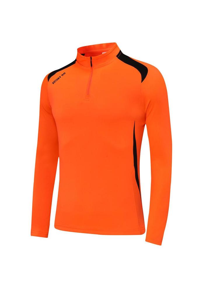 Unisex Half-Zip Long-Sleeve Football Training Set for Kids & Adults