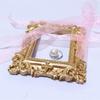 Mini Gold Picture Frame Victorian Small Resin Antique Photo Frame Tiny Baroques Ornate Frame Without Glass or Backing