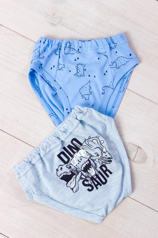 

Комплект дитячих трусиків з принтом динозаврів – Дихаючий матеріал та міцні, На будь-який сезон, 271-4 HC 86 синій