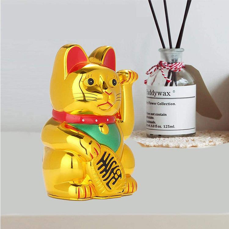 Large Multi-size Lucky Cat Figurine - Wealth & Fortune Home Decoration, Perfect for New Store Opening or Housewarming Gift