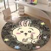 1PC Chiikawa Office Round Area Rug Suitable For Office, Under Office Chairs Bedroom Living Room Home Decor, Available In Various SizesT101