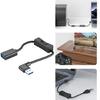 USB3.0 Extend Cable Cord with Power Switches 90 Degree Bend for USB Fan LED Lamp