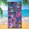 American Cartoon Figure Print Thick Microfiber Beach Towel Quick Dry Bath Blanket For Kids