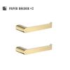 Gold Brushed Bathroom Accessories Hardware Set Toilet Brush Holder Paper Holder Towel Bar Rack Robe Hook Soap Dish Towel Ring
