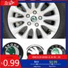 Skoda 2026 Quente 56mm 60mm 65mm Calotas Centrais de Roda de Carro Metálicas Styling para Logo Skoda Fabia Rapid Kodiaq RS Superb Kamiq Octavia A7 T