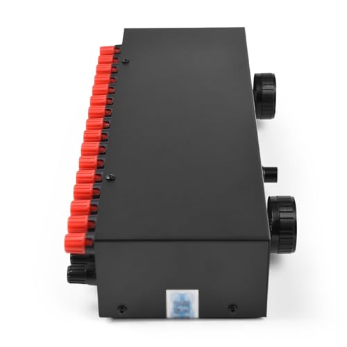 Btuty Speaker Selector Switch, Amplifier Speaker Selector Switch, 4 Input/4 Output Power Amplifier Speaker Selector Switch, 300W/Channel Speaker Switc
